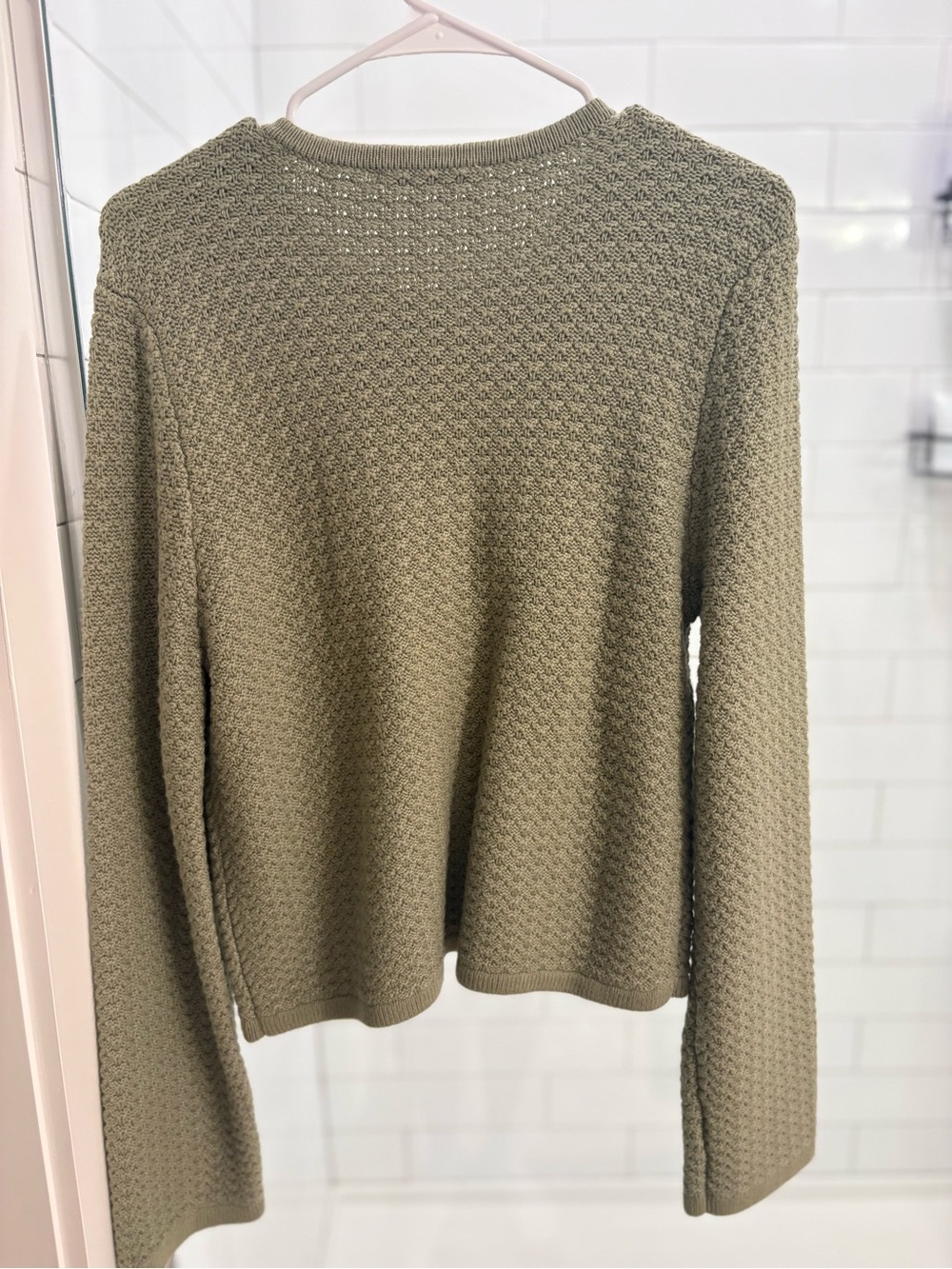 Abercrombie Textural Crew Sweater Jacket  - M - Picture 5 of 5